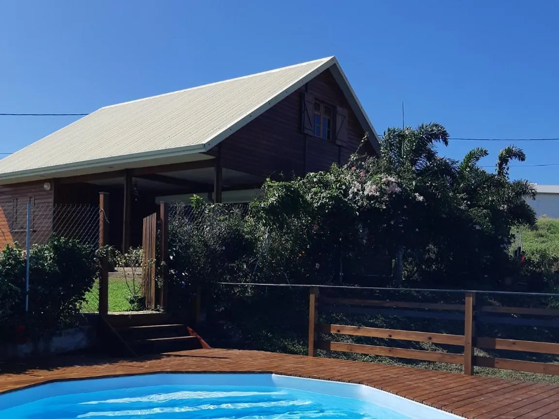 Au Jardin D'Eole - Villa Bois Avec Piscine Vue Mer Sainte-Rose Guadeloupe