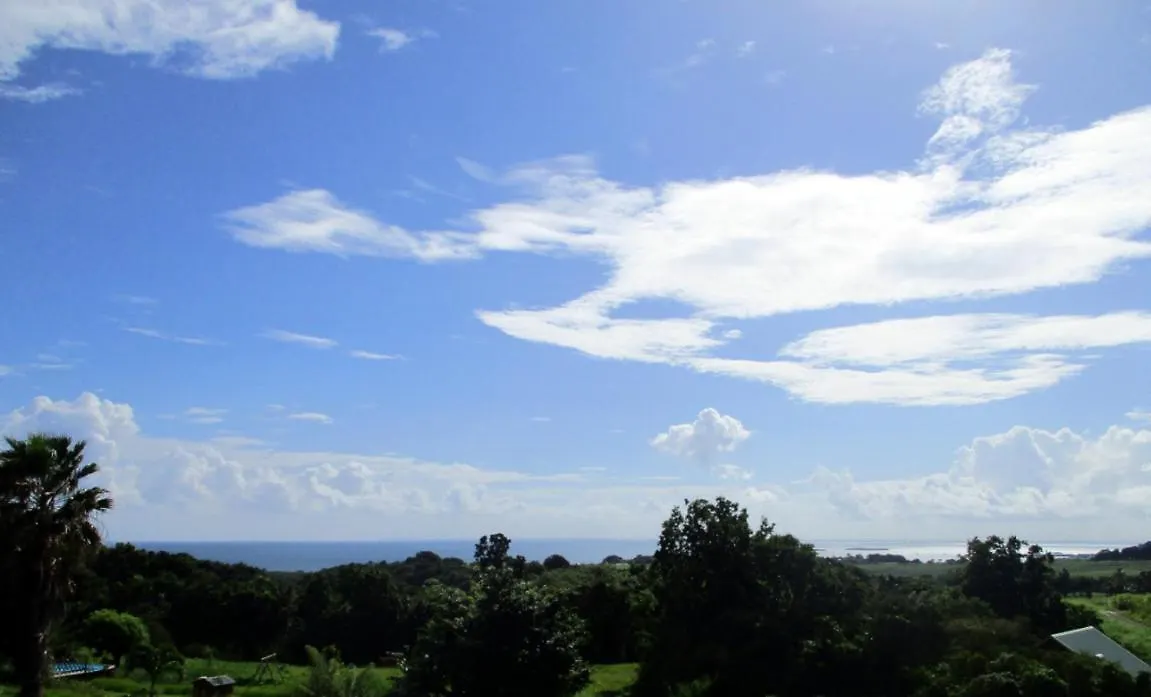 Au Jardin D'Eole - Villa Bois Avec Piscine Vue Mer Sainte-Rose